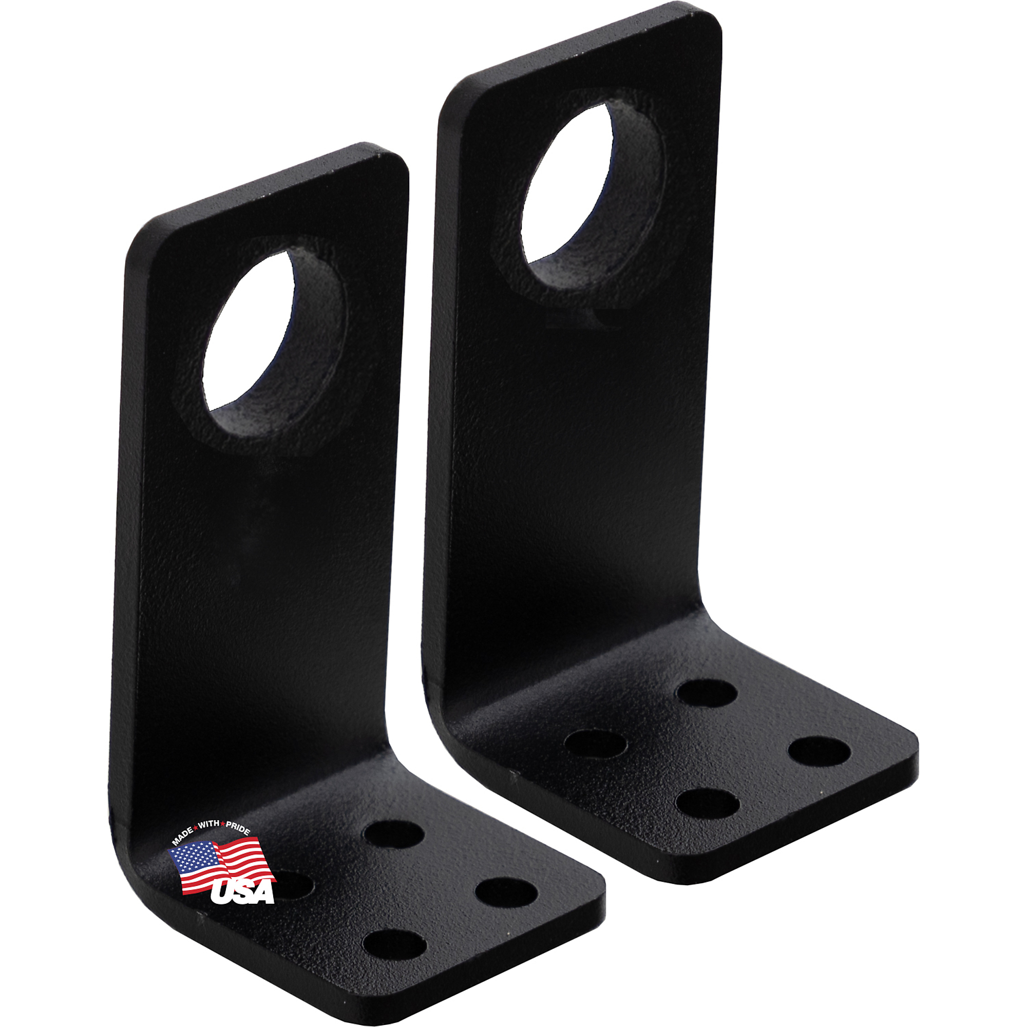 Buyers Products, GuardDogg Ladder Rack Tie-Down Brackets, Color Matte Black, Finish Powder-Coat, Material Carbon Steel, Model# 851493